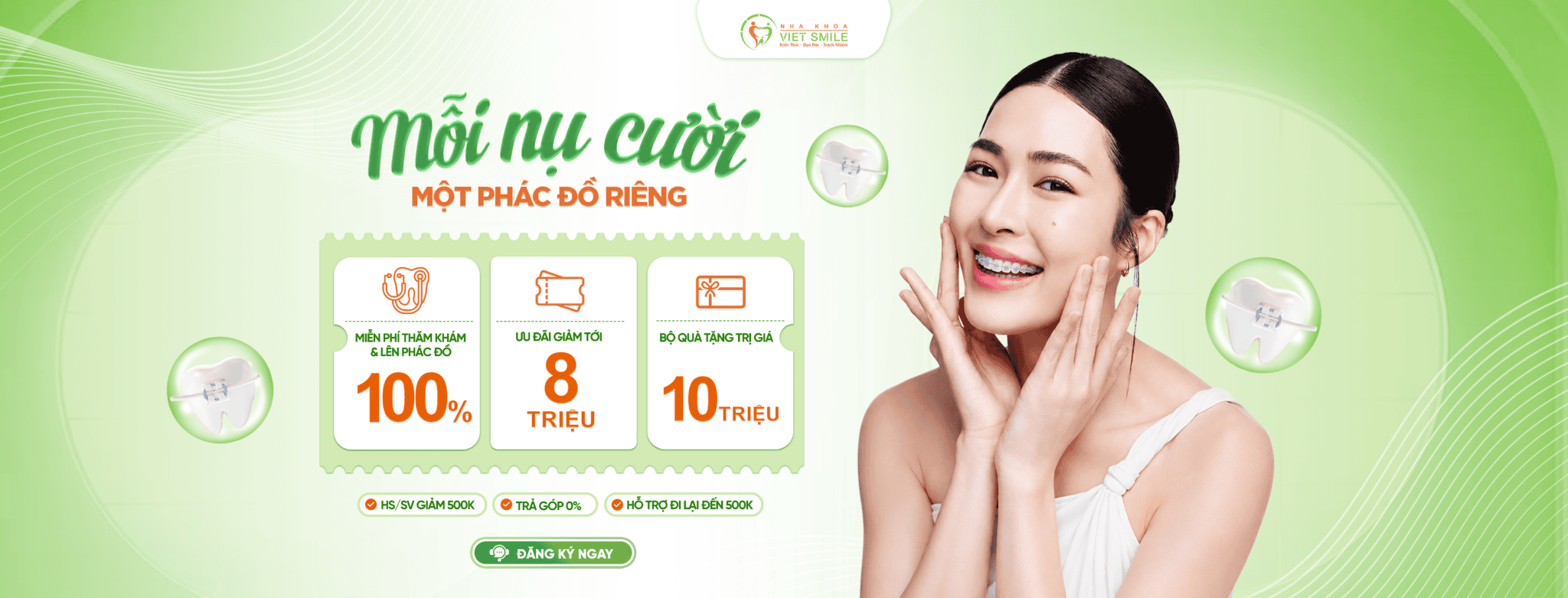 Ưu đãi niềng răng tháng 8