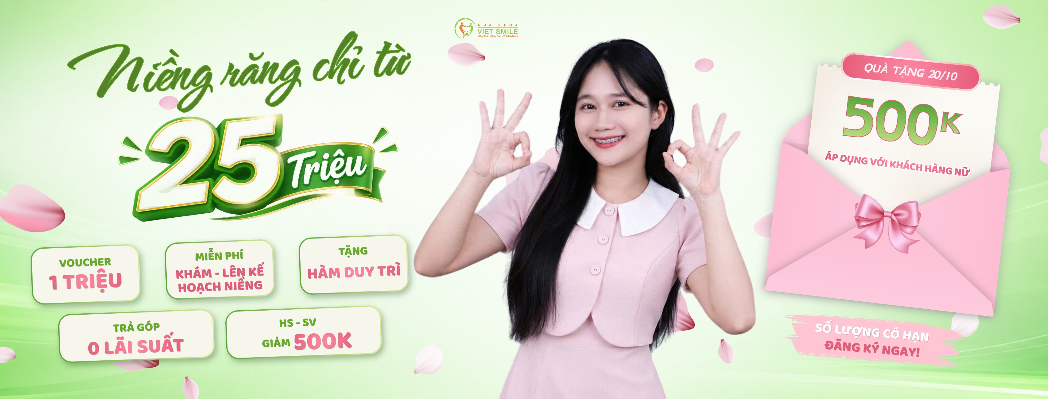 Ưu đãi niềng răng tháng 10
