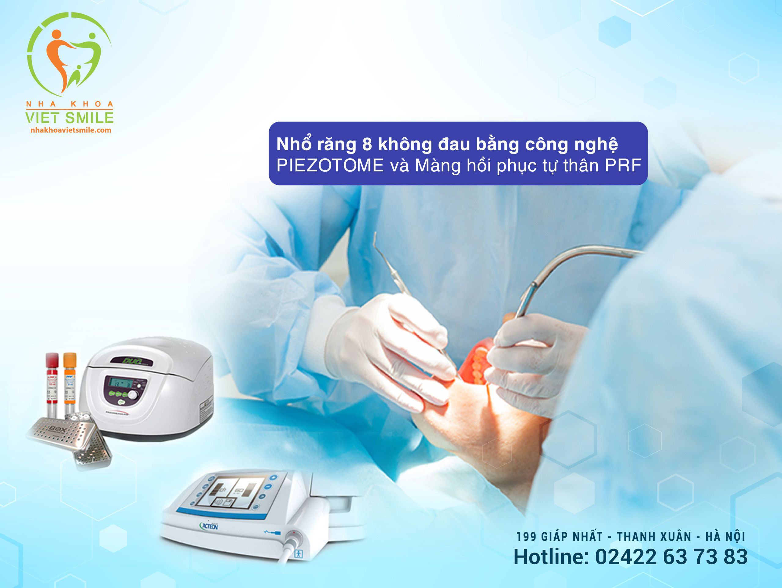nhổ răng khôn nên ăn gì? 2 Nho rang bang piezotome tai viet smile